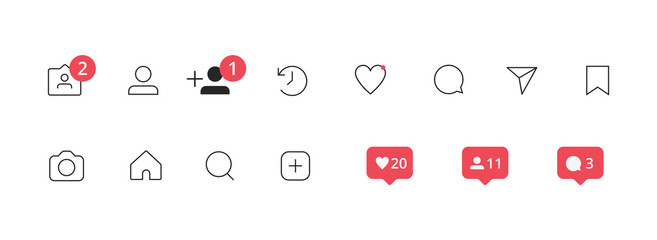 website line icons vector illustration