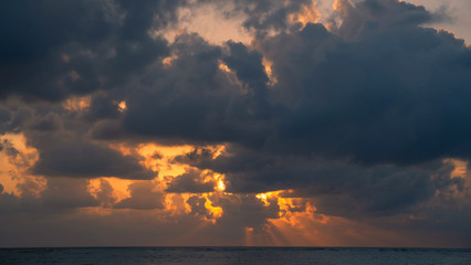 Obraz premium Phuket Thailand Sky Background Orange light evening