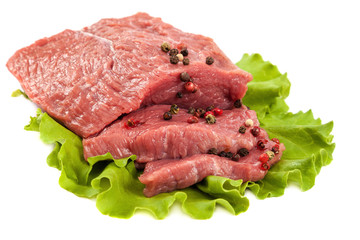 Meat fresh isolated on a white background
