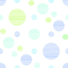 Seamless pattern of textured circles - vector.