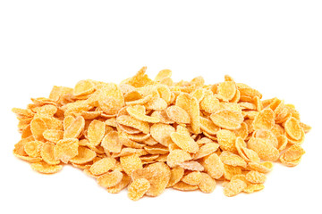 Corn flakes isolated on a white background