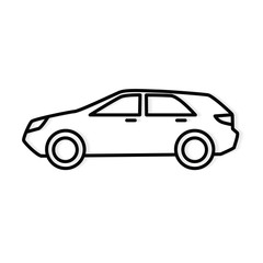 Obraz na płótnie Canvas black car icon- vector illustration