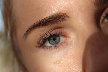 Obraz premium close up of female eye