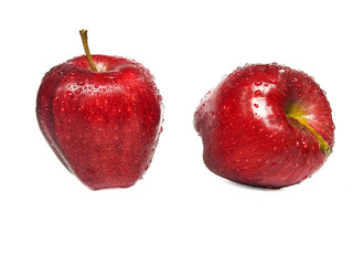 red apple isolated on white background