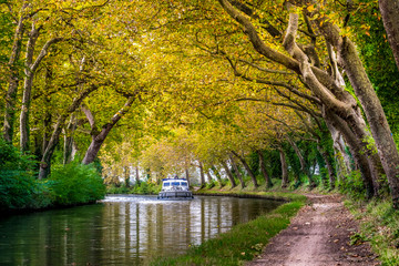 the Canal du Midi, near Toulouse, South of France