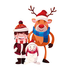 card of christmas in white background