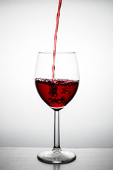 Red wine splash