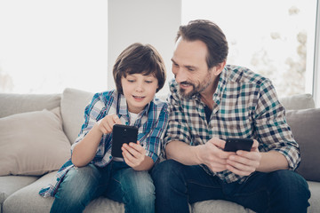 Younger generation and digital devices gadgets concept. Photo of smart clever understands how to...