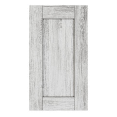 Wooden furniture door isolated on white background. 3D rendering.