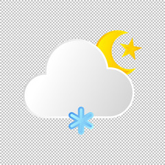 Isolated weather icon. Vector Illustration