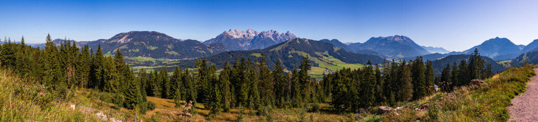 Beautiful alpine view at Fieberbrunn, Tyrol, Austria