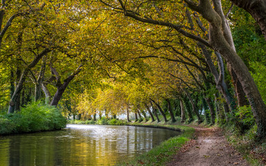 the Canal du Midi, near Toulouse, South of France