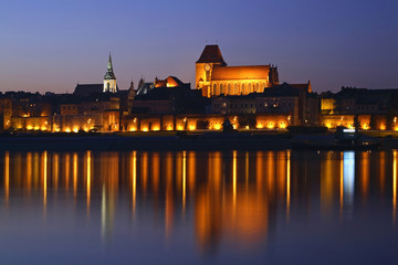 Fototapeta na wymiar Panoramic view of Torun. Poland