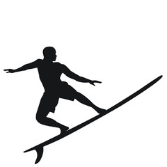 Surfing Silhouette