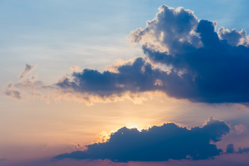 dramatic sky and clouds