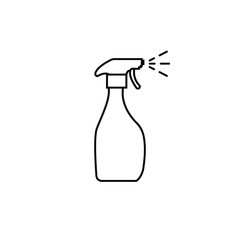 Spray icon. Isolated vector illustration