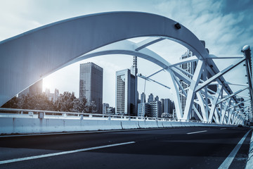 Obraz premium Tianjin urban construction Highway Bridge..