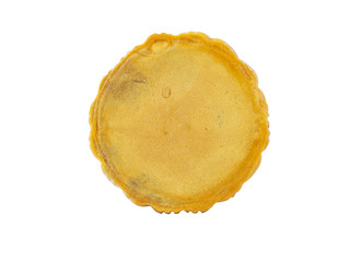 One piece of Mooncake, Isolated background.