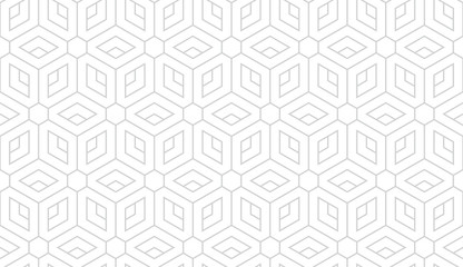 The geometric pattern with lines. Seamless vector background. White and grey texture. Graphic modern pattern. Simple lattice graphic design.