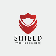 Shield logo design template