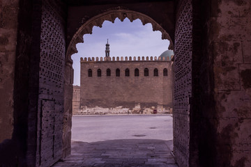 One of the gates of Mohamed Ali Castle in Egypt