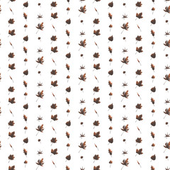 Brown Leaf Pattern