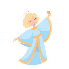 christmas angel with star