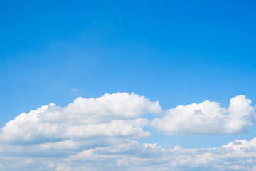 Blue sky background with clouds