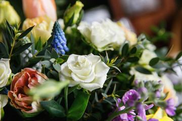 stunning beautiful flowers for a top event, flowers decorating your holiday and Christmas