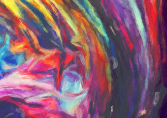 Colorful oil painting abstract art texture with brush strokes. Vintage Style background with space for text. Good for banner, design work and advertising or commercial. Can be printed in very big size