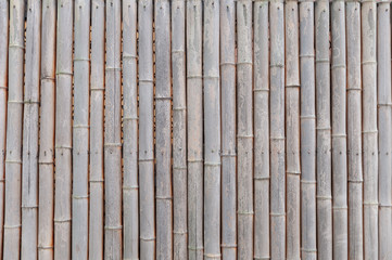 yellow bamboo wall background, traditional homemade fence