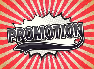 comic speech bubble with text - Promotional Cartoon dynamite at background with dots halftone and sunburst. style retro sign banner.