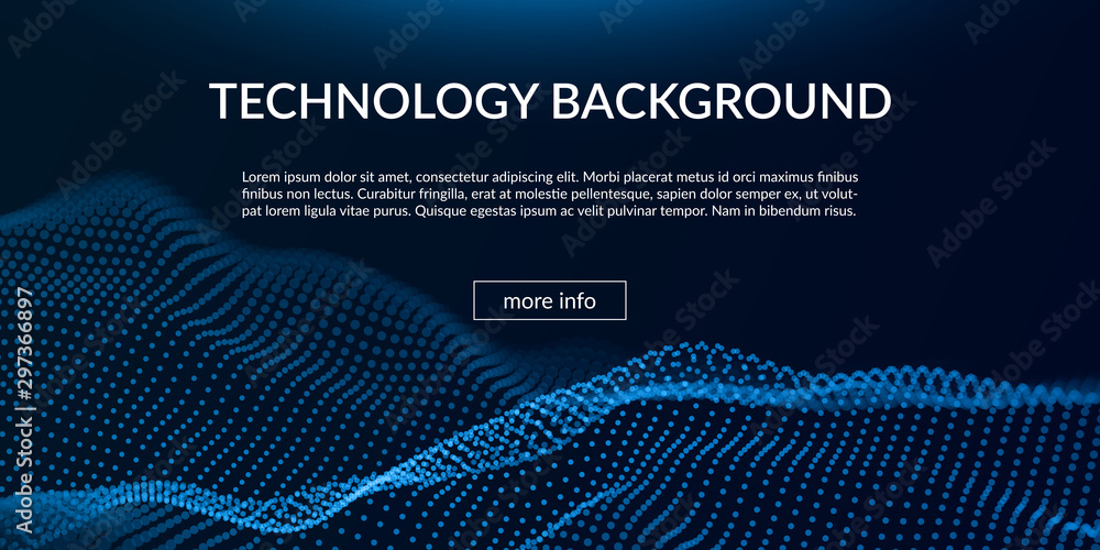 Poster digital technology background. abstract connections. futuristic sci-fi user interface concept with g