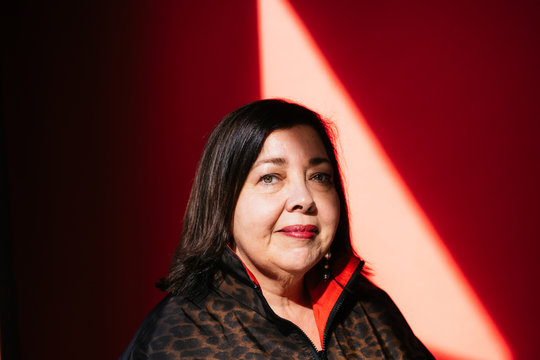 Portrait of Latina woman in studio environment