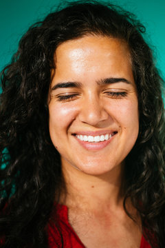Portrait of Latina woman in studio environment