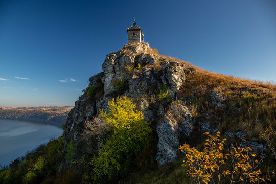 Canyon near the Dniester River. Landscapes of Ukraine.