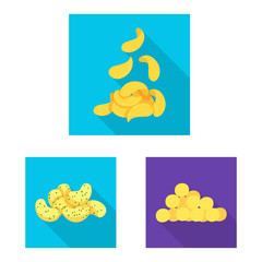 Vector illustration of Oktoberfest and bar sign. Set of Oktoberfest and cooking vector icon for stock.