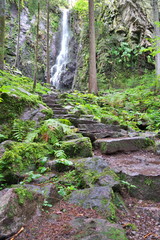 Burgbachwasserfall im Schwarzwald