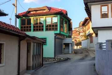 Old streets of the historical center of Sarajevo - the capital in Bosnia and Herzegovina