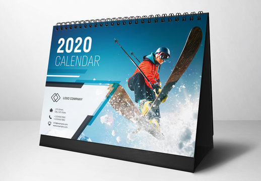 2020 Desk Calendar Layout
