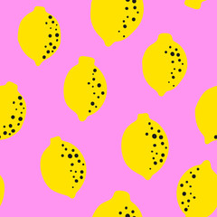 Lemon seamless pattern