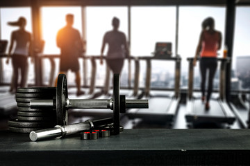 gym interior and free space for your decoration. 