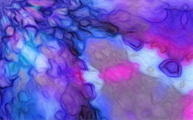 Fototapeta premium Psychedelic visual art abstract design pattern background, good for decorate banner, flyer, textile and fabric, canvas and paper print, craft hand drawn texture template, surreal form in bright colors
