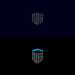 Set logo design, Inspiration for companies from the initial letters of the NH logo icon. -Vectors