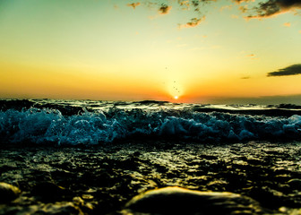 Obraz premium sunset over the sea