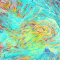 Psychedelic visual art abstract design pattern background, good for decorate banner, flyer, textile and fabric, canvas and paper print, craft hand drawn texture template, surreal form in bright colors