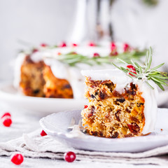 Christmas Fruit Cake, Baking.