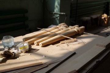Wood processing industry. Wooden blanks for the manufacture of furniture.