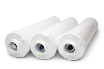 Three-level cleaning water filters