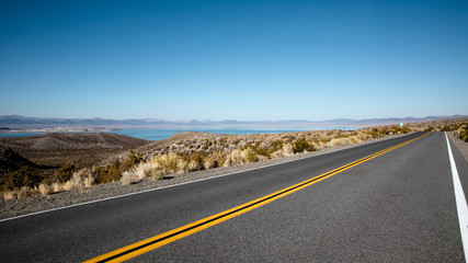 Road to Mono Lake, California